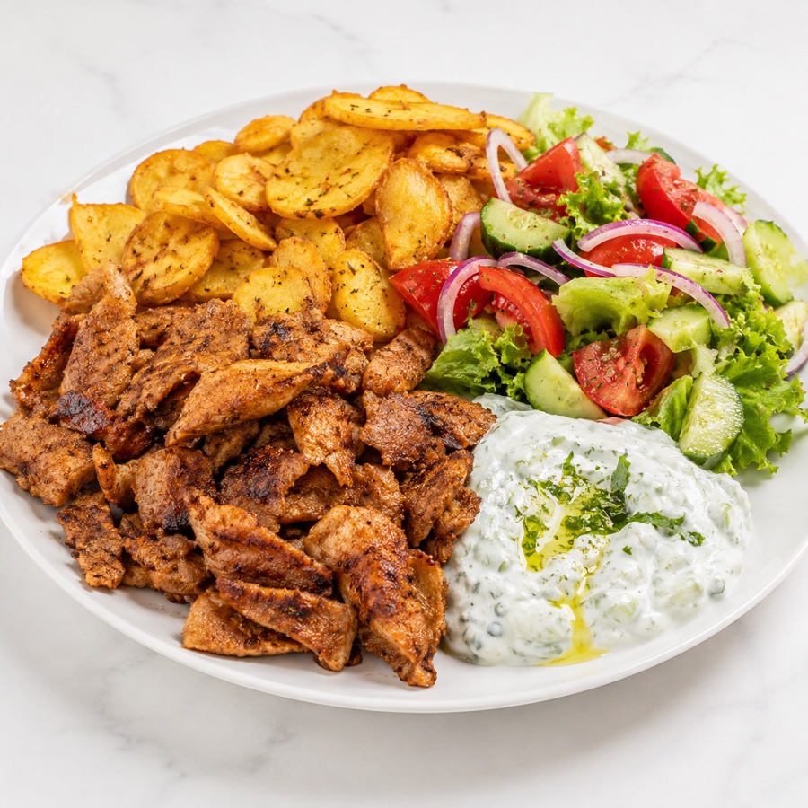 Gyros mit Beilage